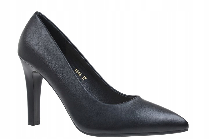 Sergio Leone Czółenka Szpilki Damskie 1446 Czarny D046 r 39