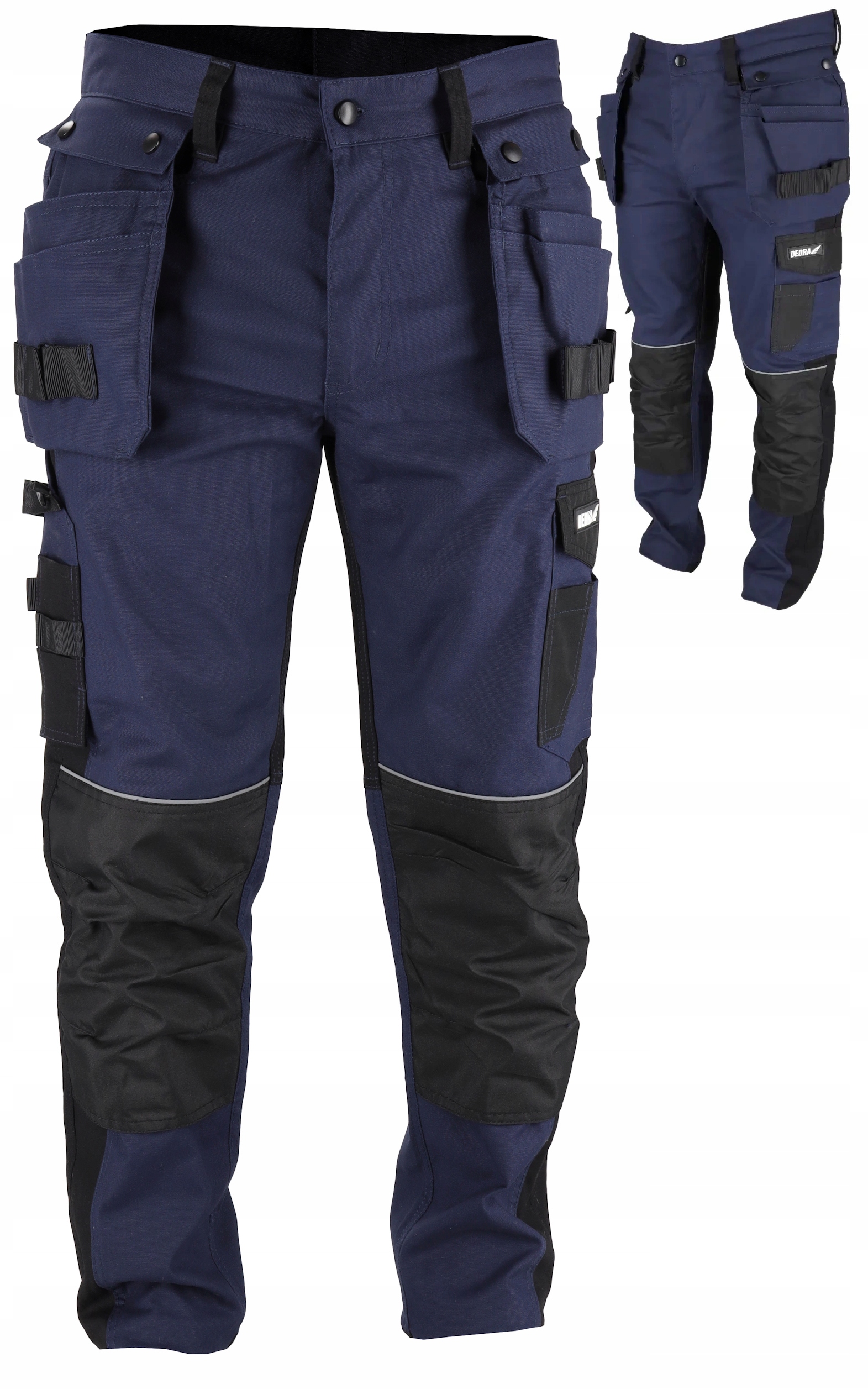 Dedra Spodnie Robocze Z Multikieszeniami XL/56 270G/M2 Slimfit BH47SP-XL
