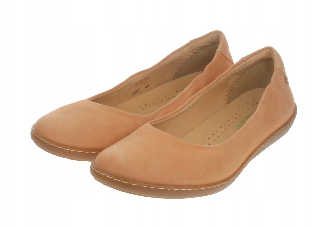 El Naturalista Dámské Kožené Baleríny Oranžové Hladké 41 J1B