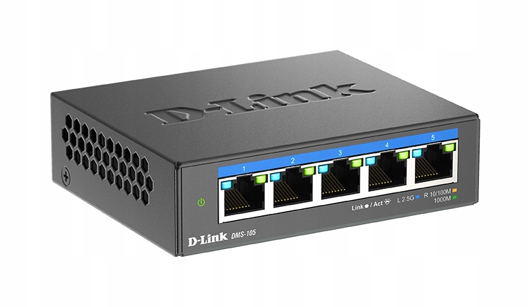 D-Link DMS-105/ E 5-port 2.5G Multi-Gigabit QoS Igmp Snooping Switch Dms…
