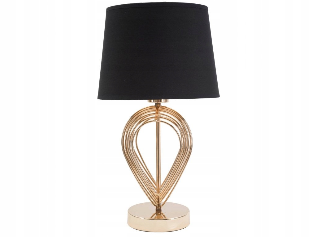 Stolaná lampa so zlatým zdobením Maxt
