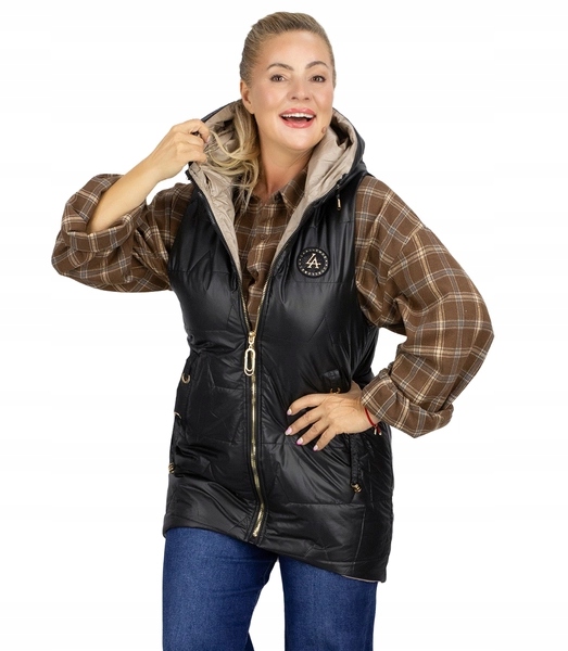 Dlouhý dámský vesta – pohodlí pro každodenní nošení Agrafka S