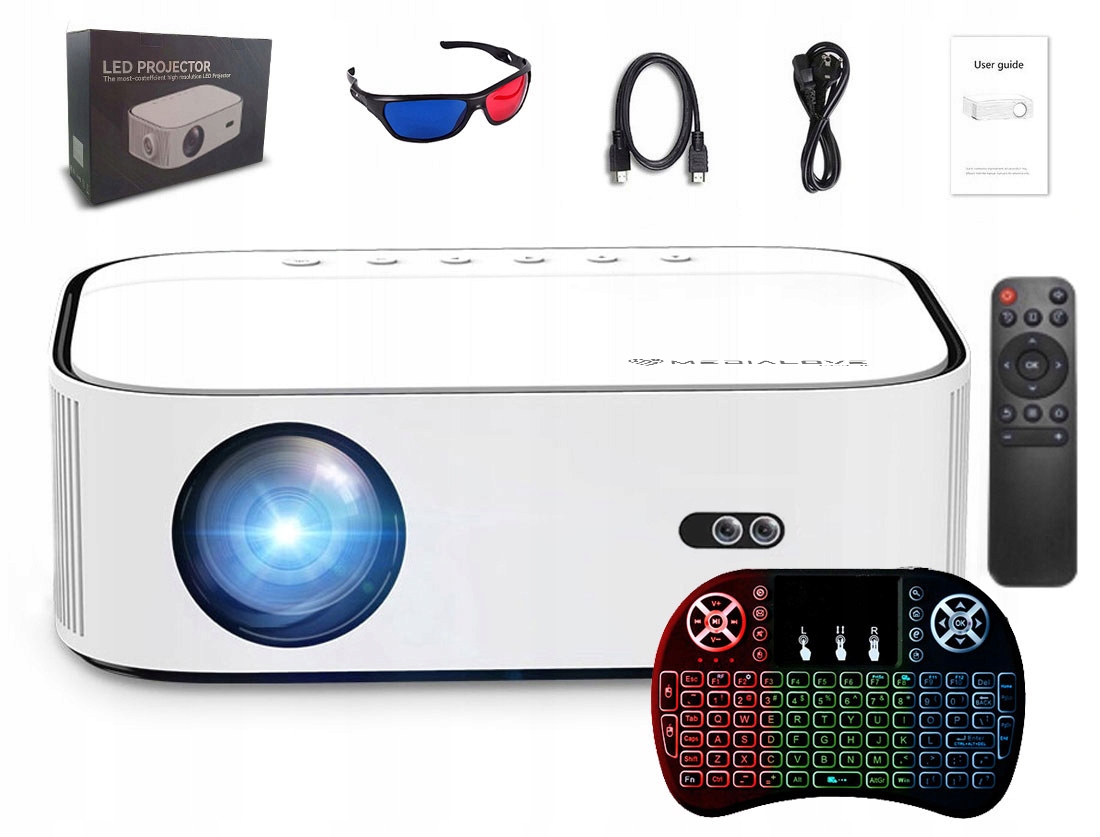 

Projektor Rzutnik Led 4K Full Hd 8800lm Auto Focus