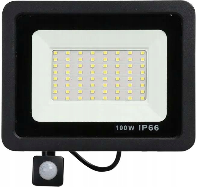 Lampa Naświetlacz halogen LED Z CZUJNIK RUCHU 100W