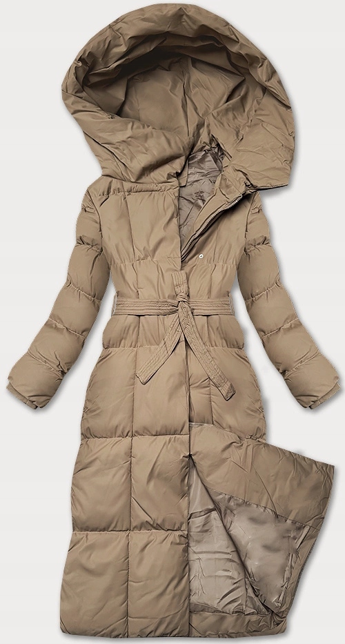 Dlouhá Dámská Bunda 5M3227 C. Béžová XL (42)