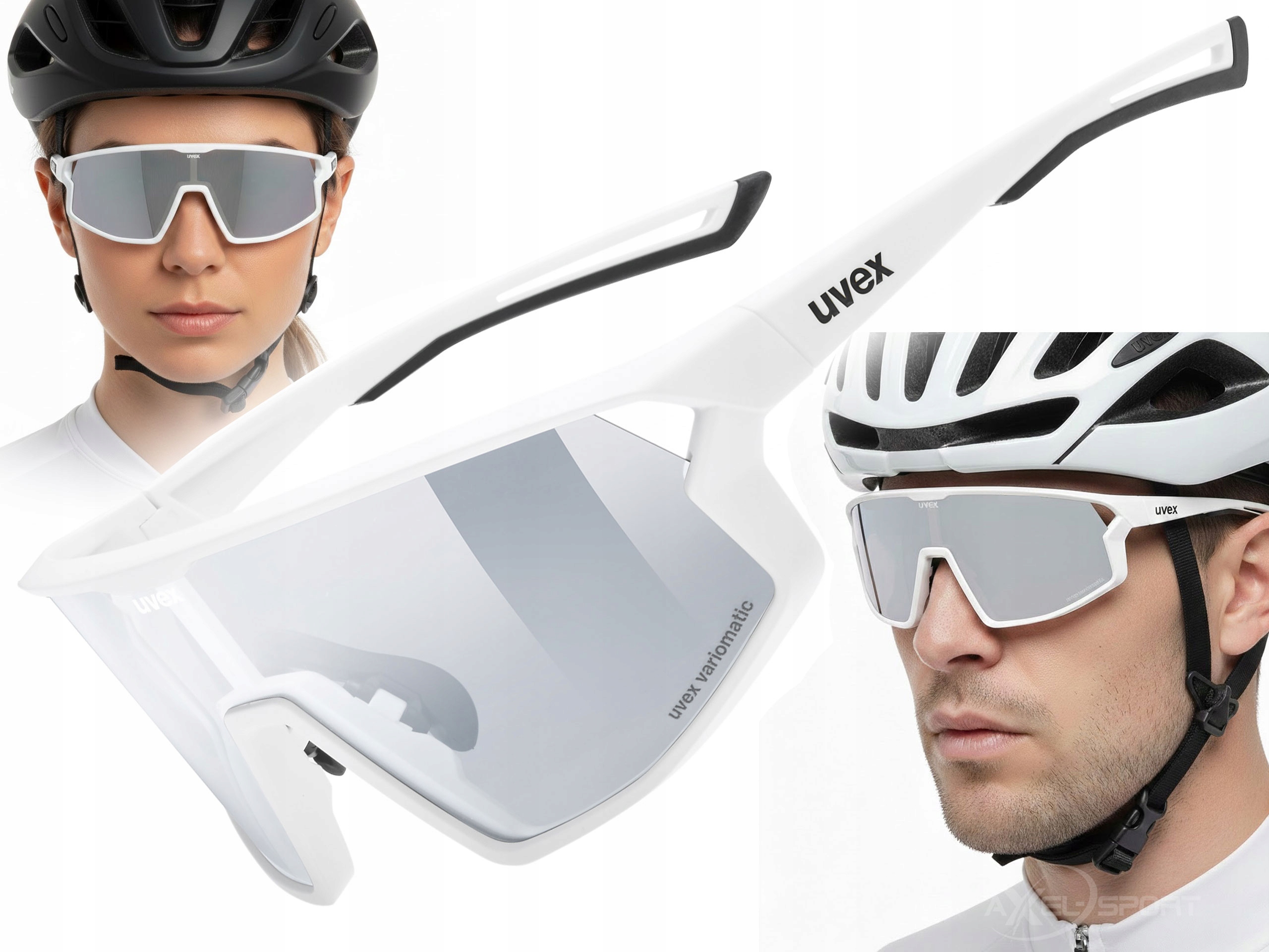 Sluneční brýle Uvex V white matt/litemirror silver (S1-S3)