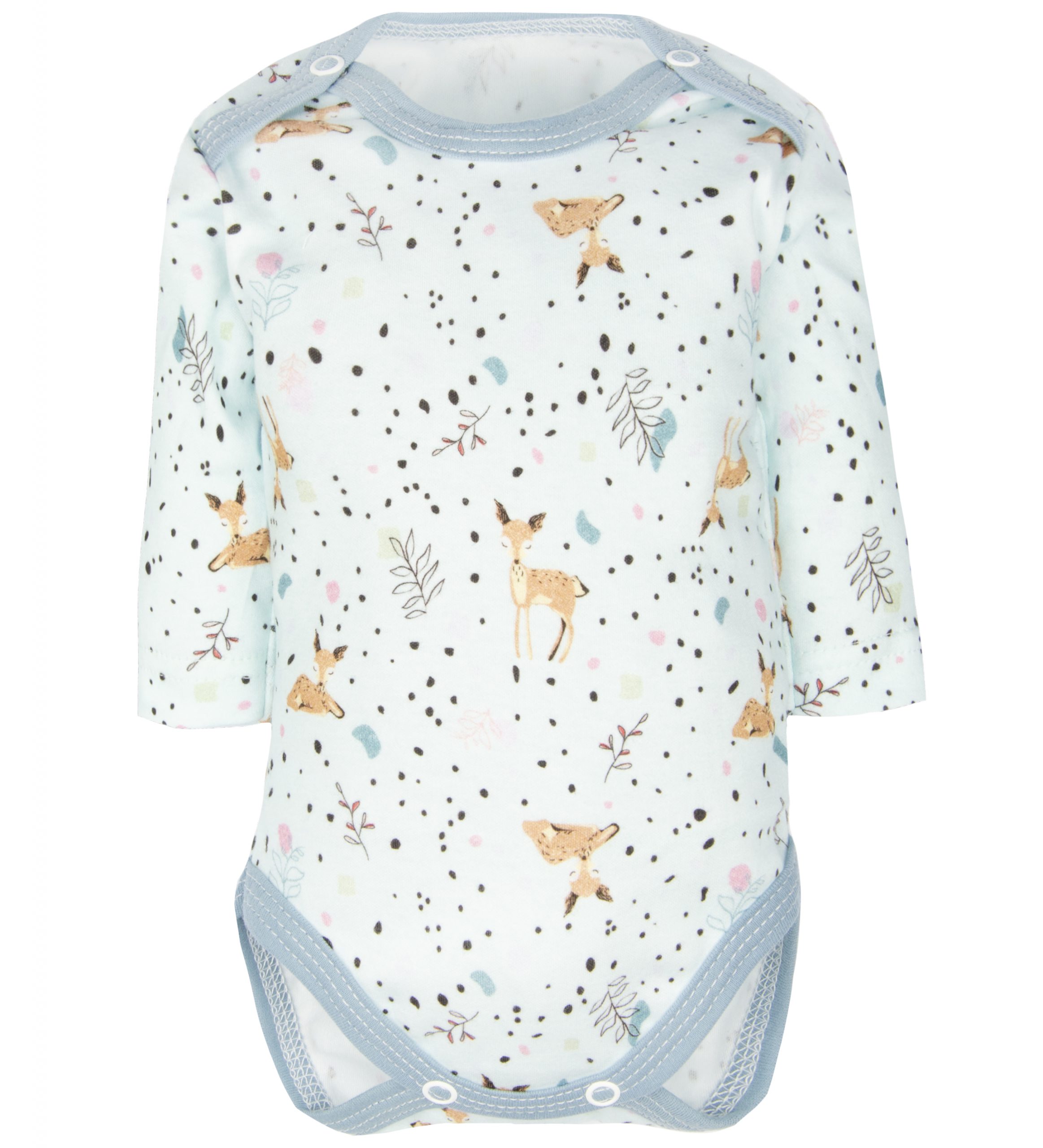 

Body długi rękaw Niebieskie Sarenki 68 dziewczęce