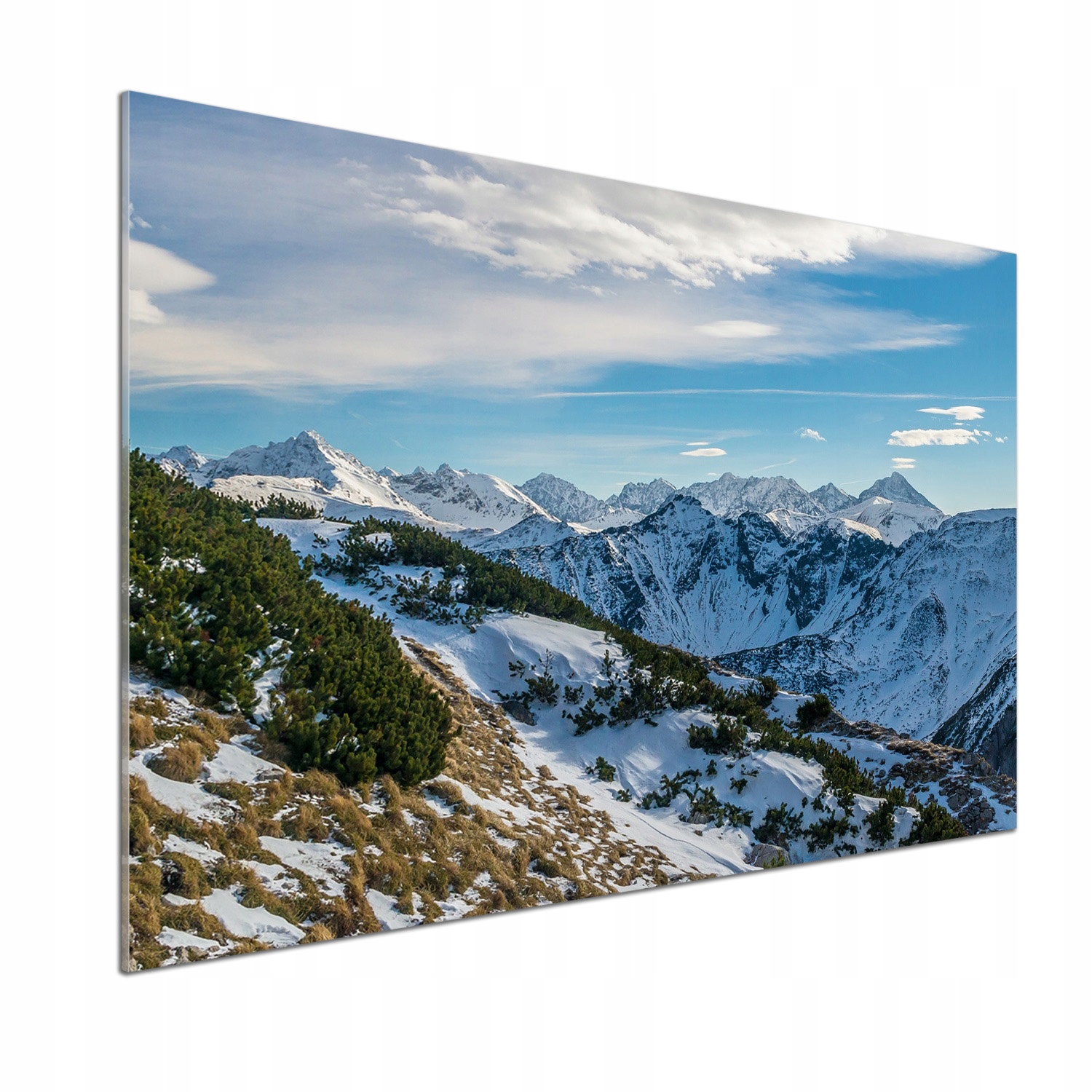 Dekoračný panel sklo Koruna Tatier 100x70 cm Lepidlo
