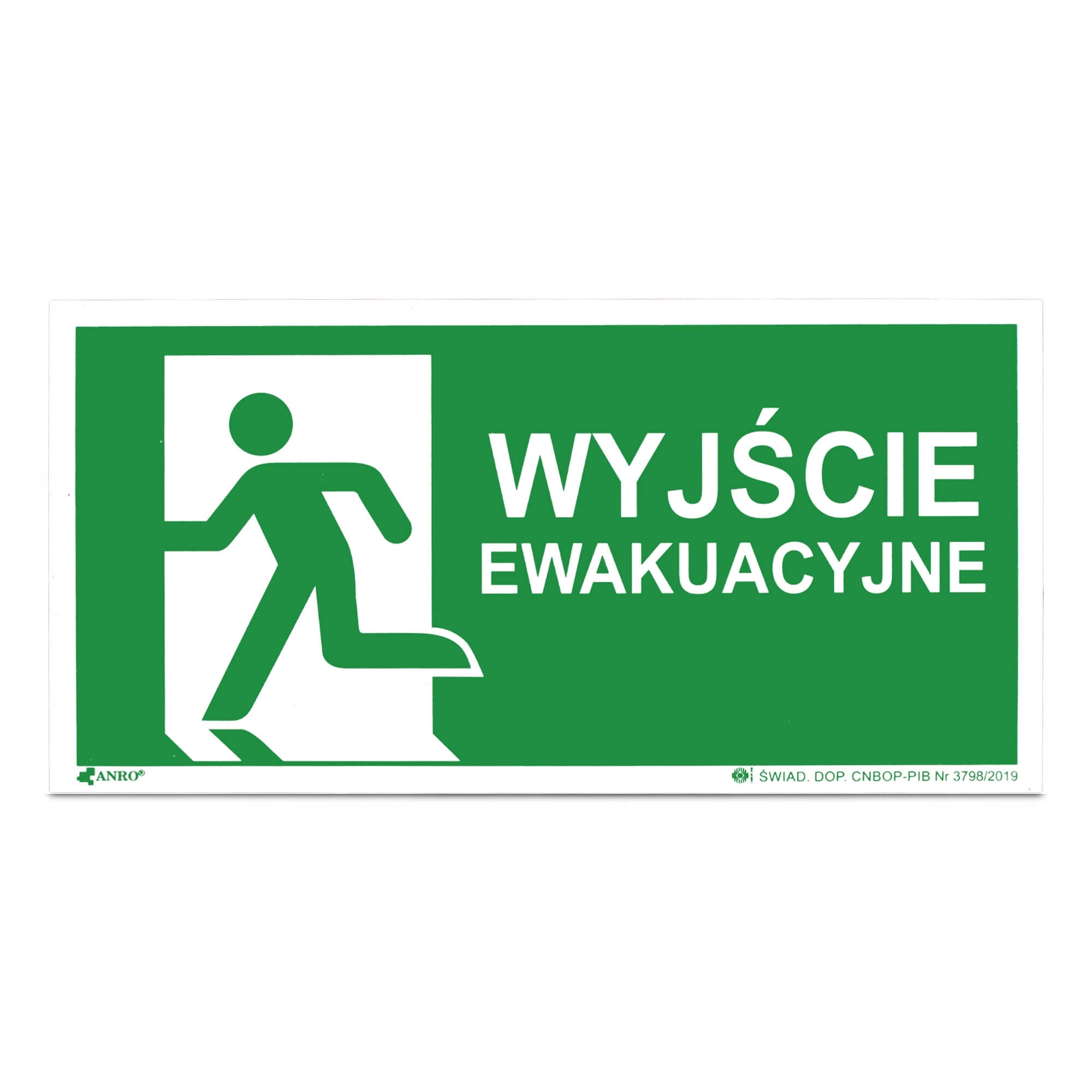 

Znak Bhp Wyjście Ewakuacyjne Kierunek E002/5 15X30