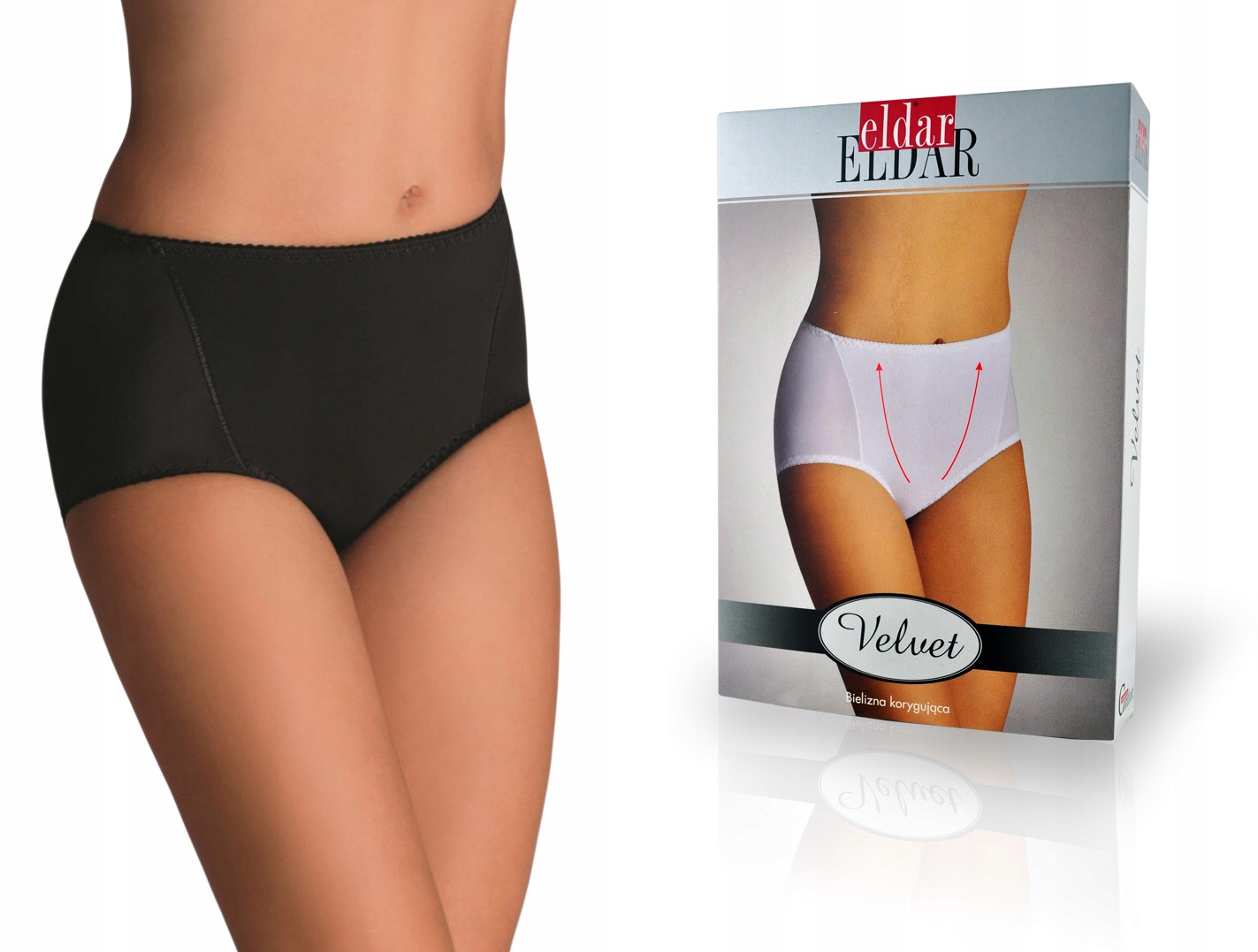 

figi wyszczuplające Czarne - Eldar Velvet, S