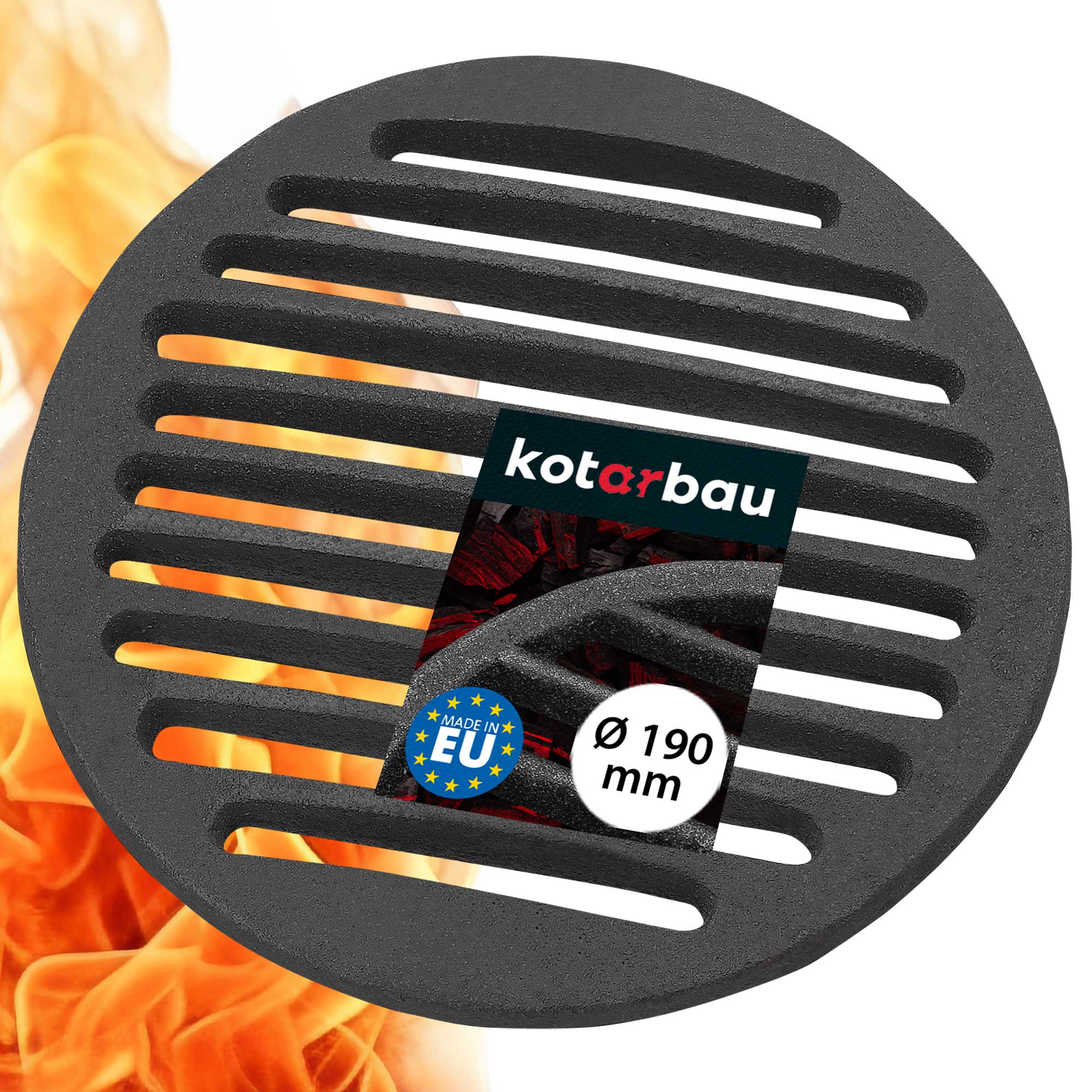 ЧУГУННАЯ РЕШЕТКА КРУГЛАЯ ВСТАВКА ДЛЯ ПЕЧЕЙ ПЕЧЬ ГРИЛЬ РЕШЕТКА FI 190 ММ