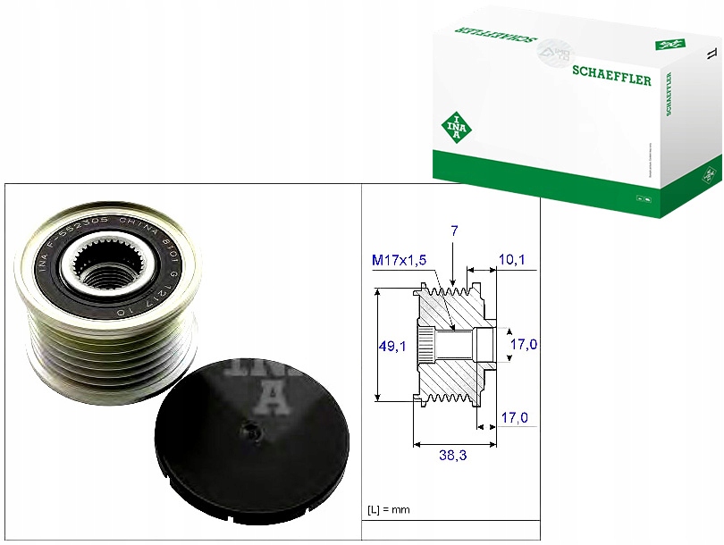 INA535 0153 10 Pásové Kolo Alternátoru Renault Asistent řidiče #33
