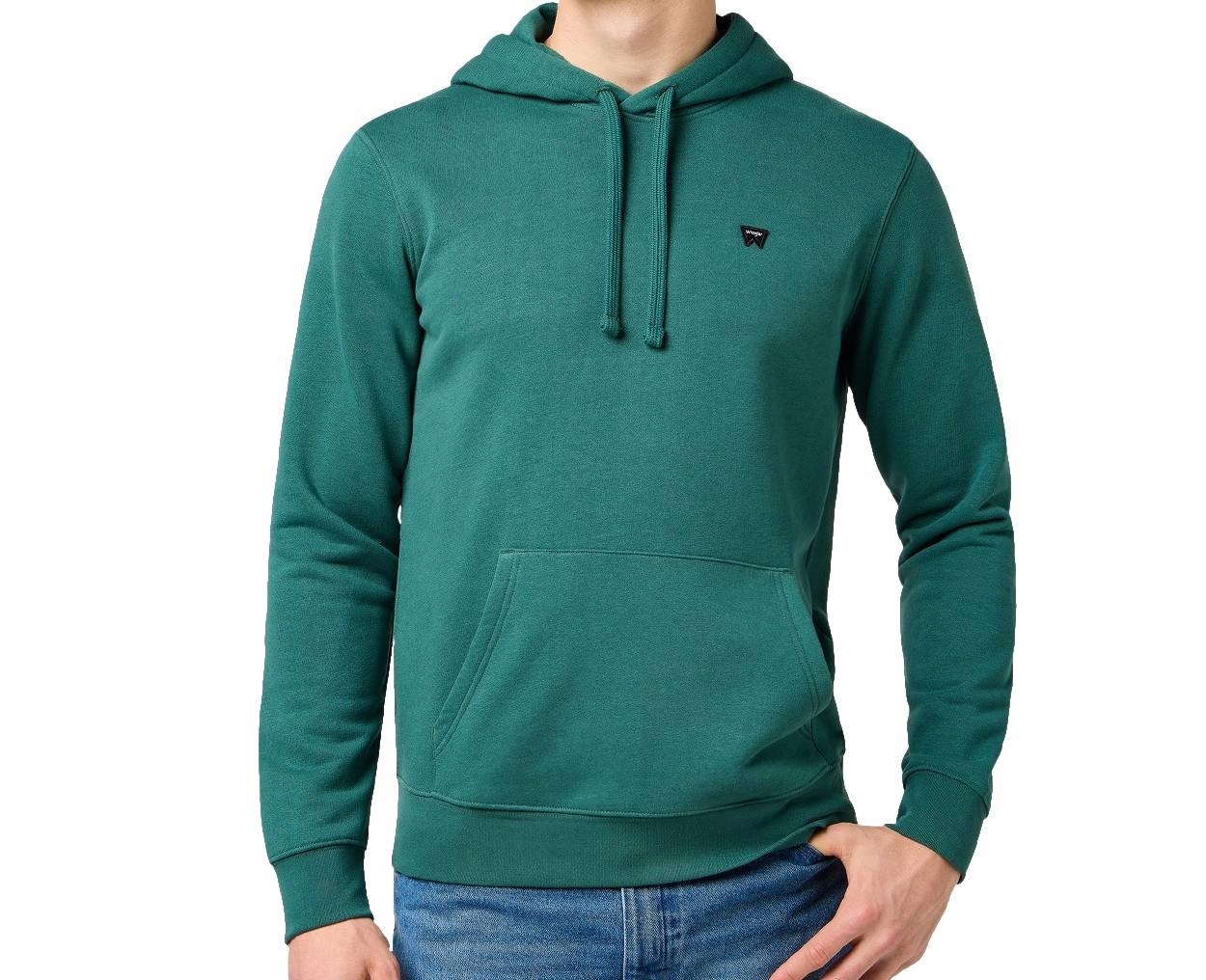 Mikina s kapucí Wrangler Sign Off Hoodie Bistro Green XL
