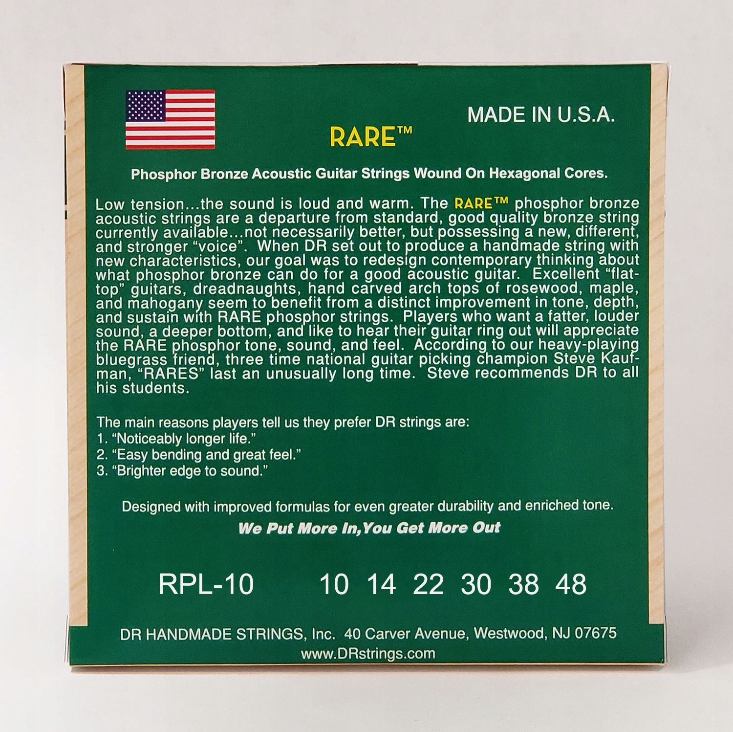 Struny do Gitary Akustycznej 10-48 DR Strings Rare Marka DR