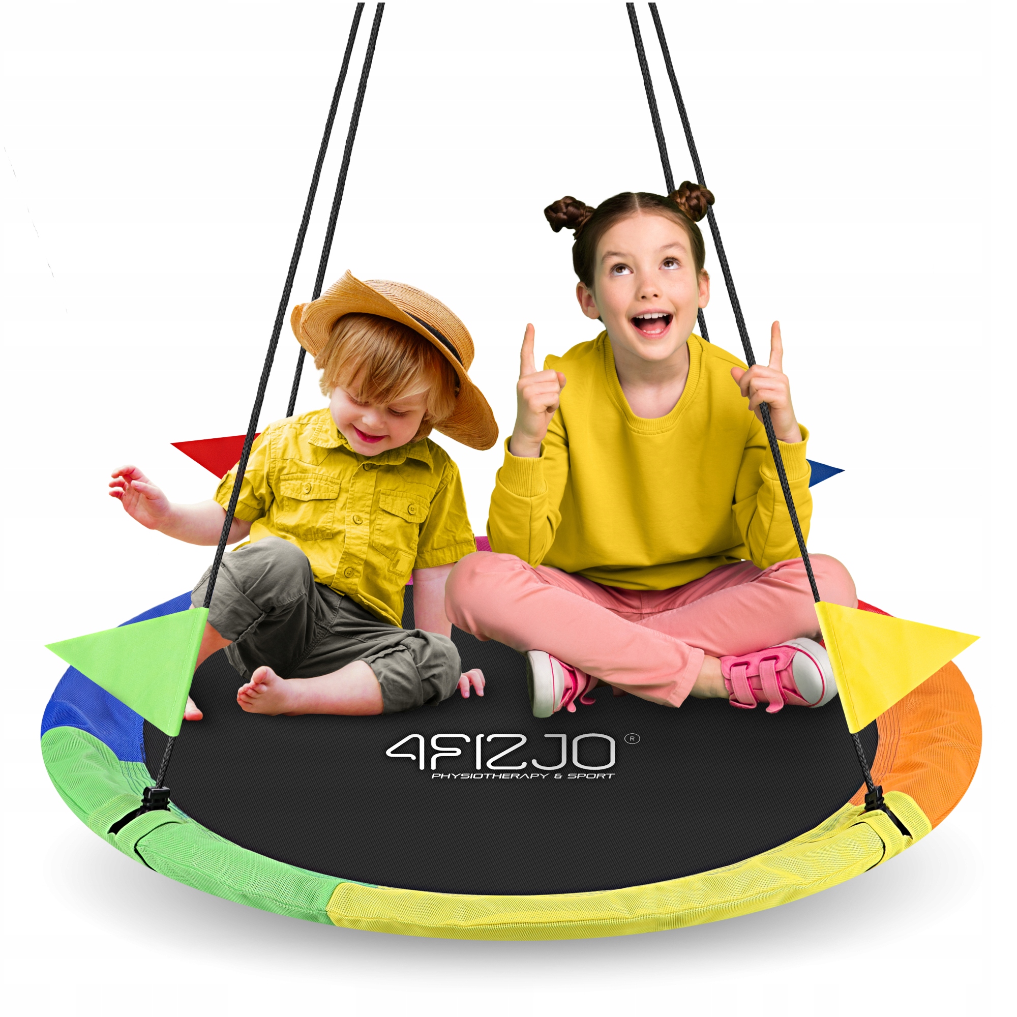 Wytrzymała Huśtawka Dla Dzieci Mocna Duża Dziecięca Bocianie Gniazdo XL