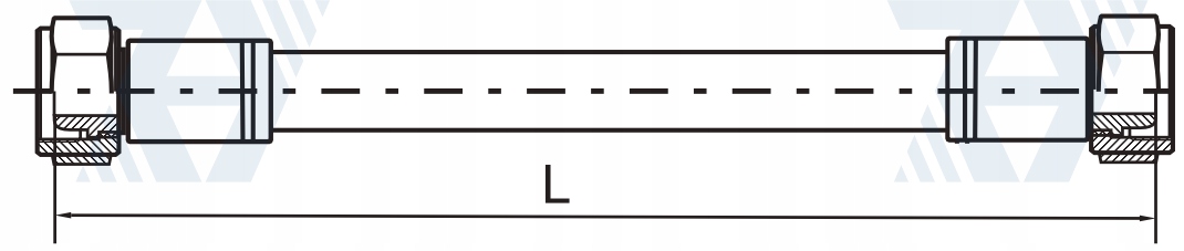 Przewód wąż hydrauliczny AA DN12 M22 d-900 275Bar Numer katalogowy części AA12/2-900