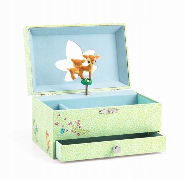 Šperkovnice s hrací skřínkou na dětské šperky Jelonek Djeco