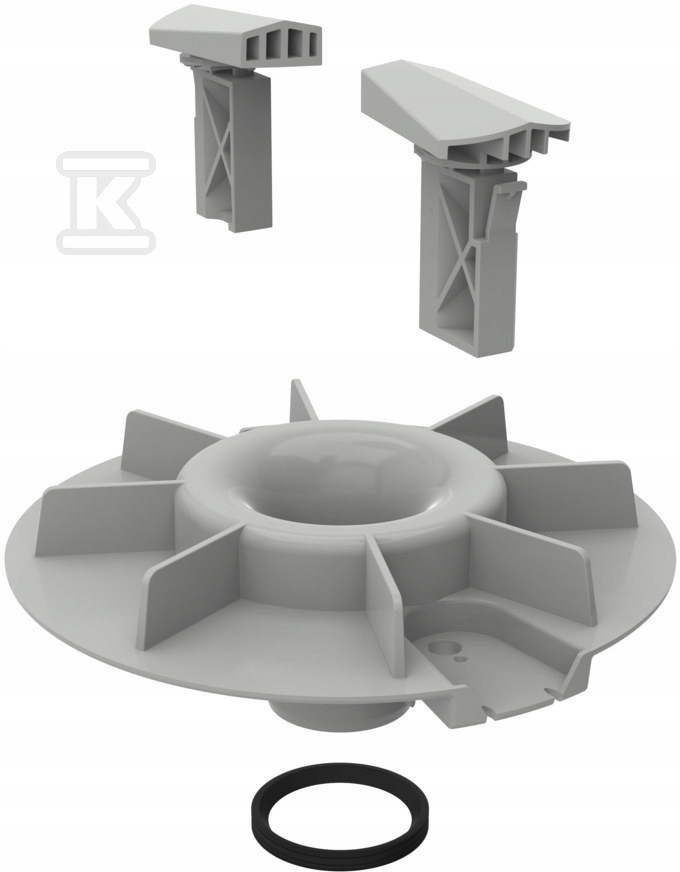 Nouzový převod spojovací prvek DN56 mm pro střešní vpusti s přepážkou