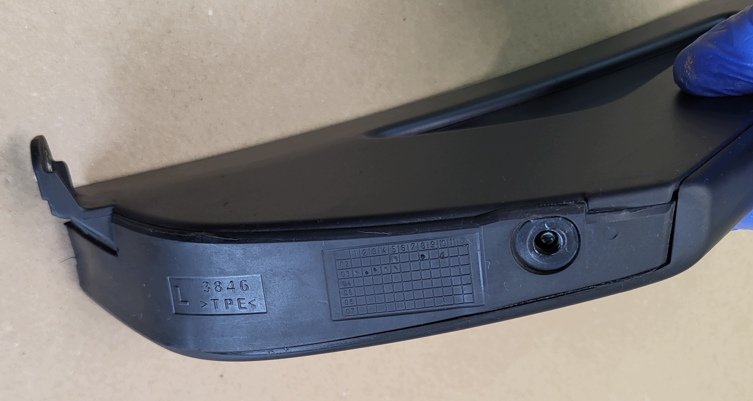 cover bracket handle TROJKAT TUNELU left left L AUDI A3 8P 8P0880491 OE