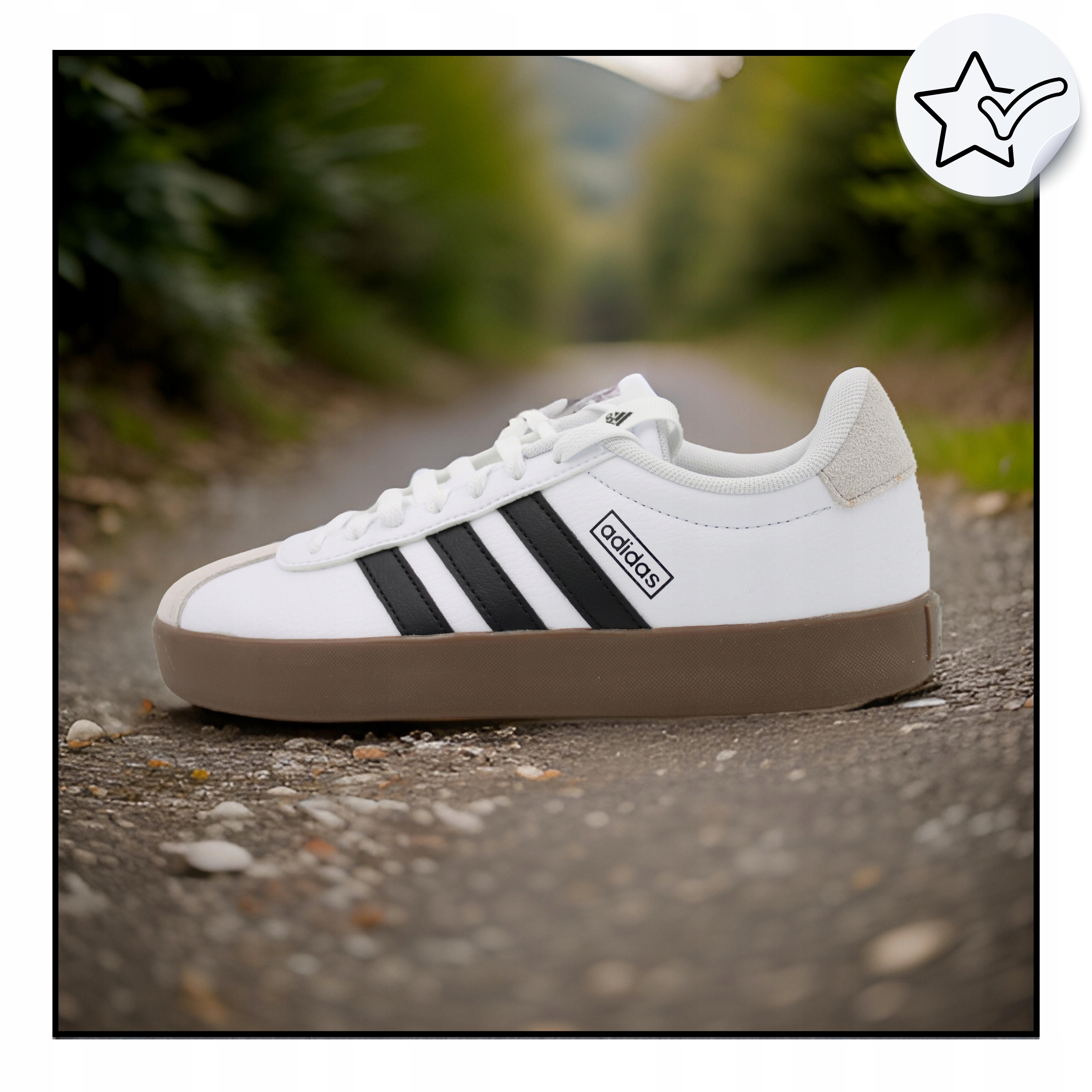 BUTY DAMSKIE SPORTOWE WYGODNE SNEAKERSY ADIDAS VL COURT ID8797 r. 39 1/3 Model VL COURT 3.0