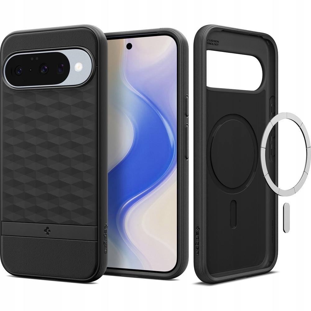 Pouzdro pro Pixel 10/Pro, Spigen Parallax Mag pro MagSafe, geometrické matné