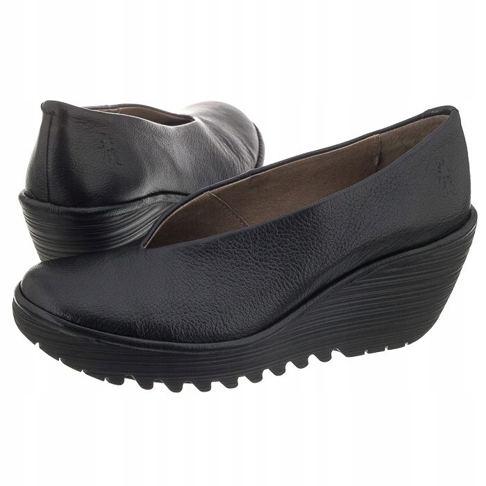 

Buty Damskie Półbuty Koturny Fly London Yaz Czarne