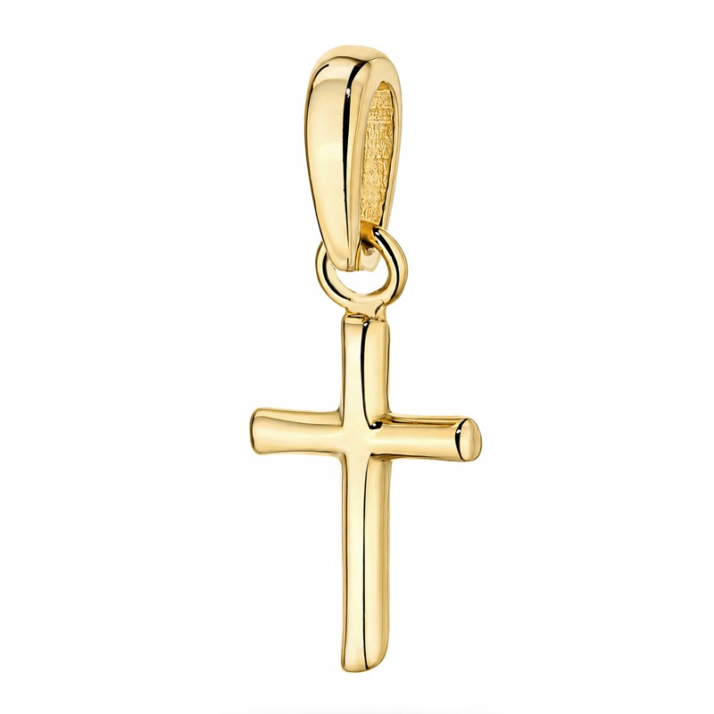Zlatý Křížek Kříž pr. 585 14k Hladký Minimalistický Krabička