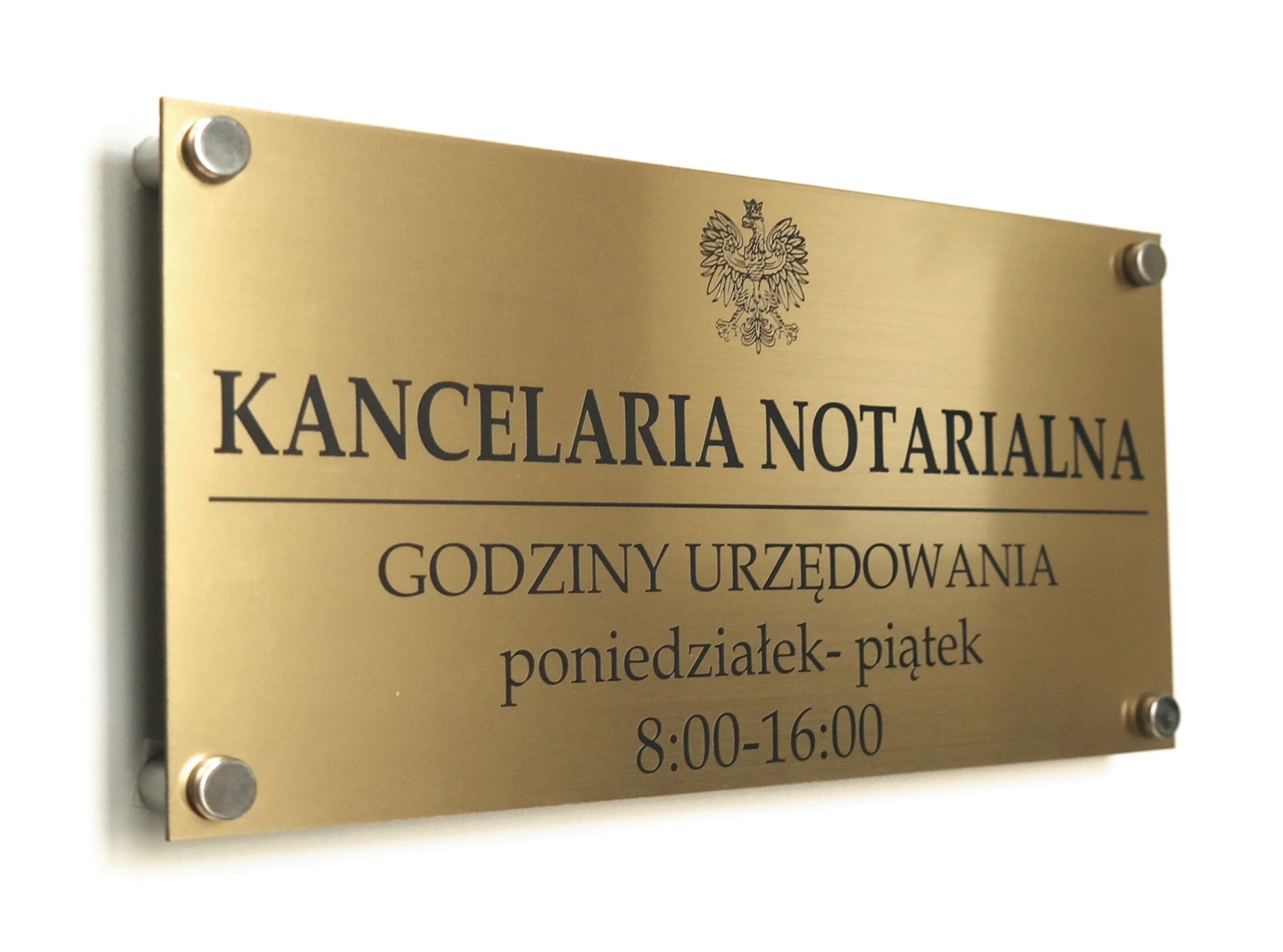 TABLICA SZYLD Kancelaria Notarialna DYSTANSE 60x30 Marka inny