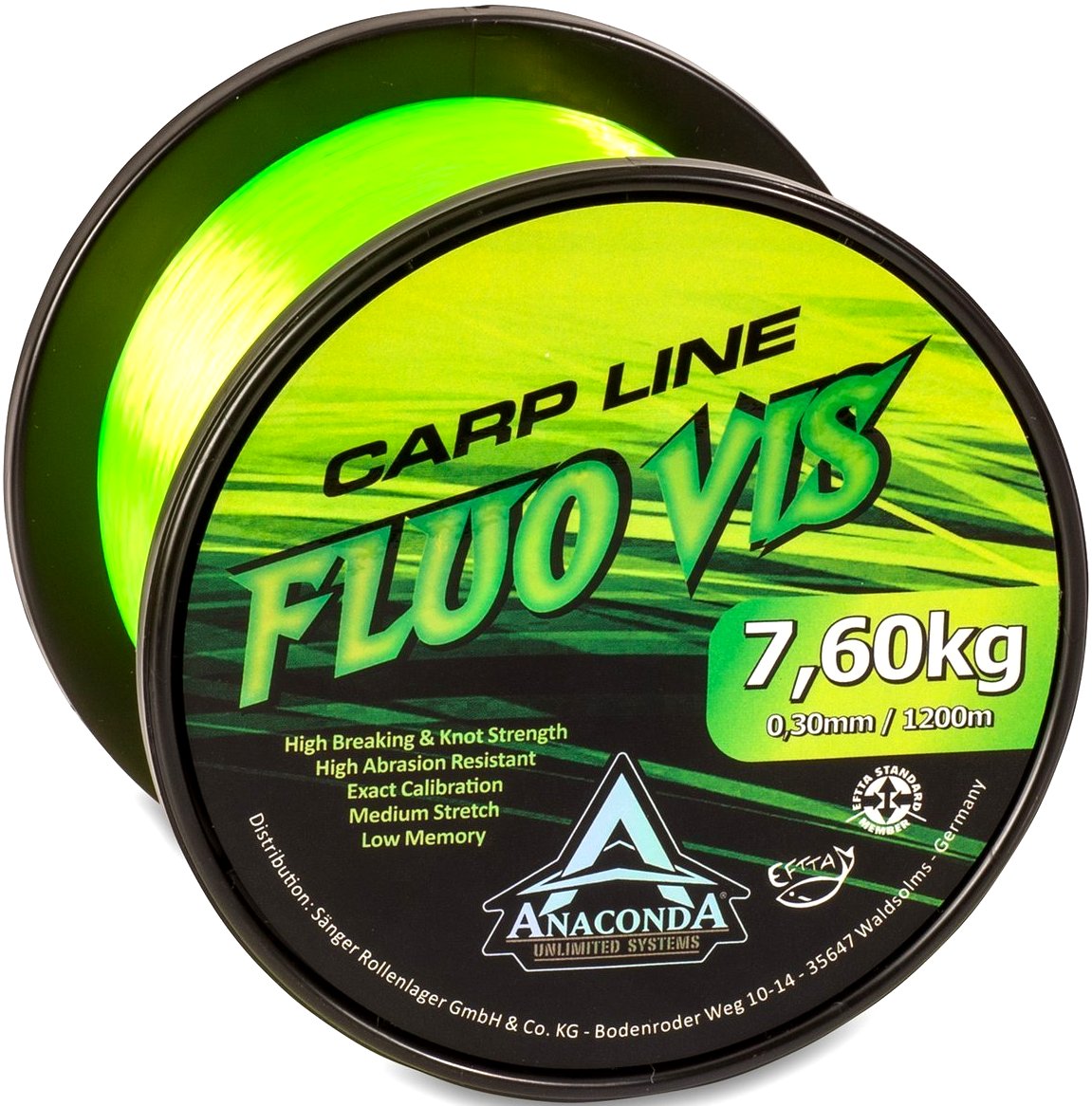 

Żyłka Anaconda Fluovis Carp Line 1200m 0,36mm