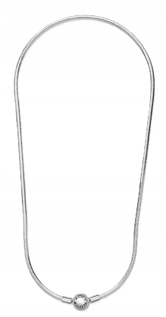 Dámský Náhrdelník Pandora 590742HV-40 S Hadicovou Vazbou, Kulaté Zapínání