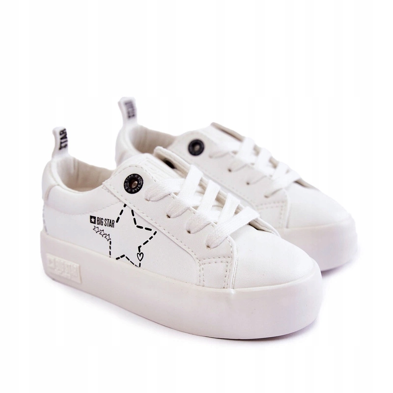 Dziecięce Buty Niskie Big Star KK374222 Białe 35