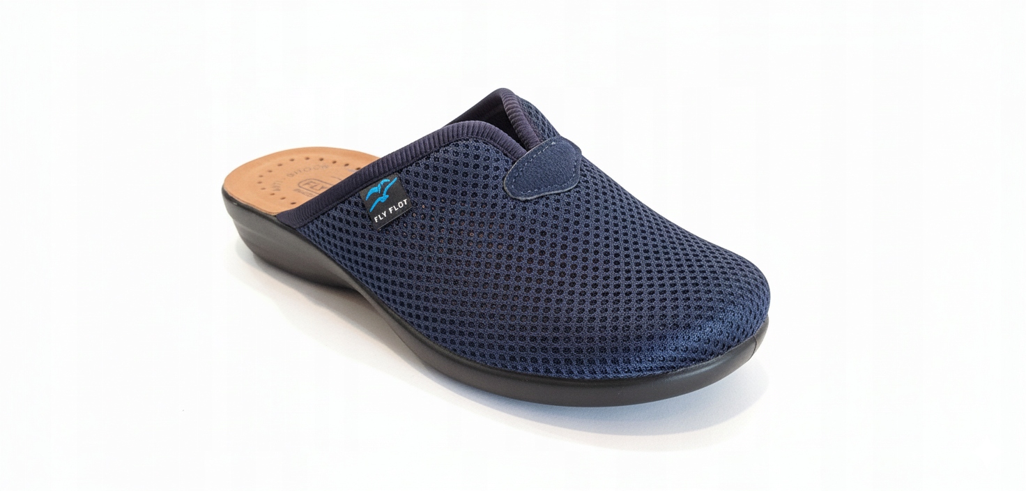 Dámské Nazouváky žabky Fly Flot na klínku, velikost P3 Y64 Fe, tmavě modré, vel. 38