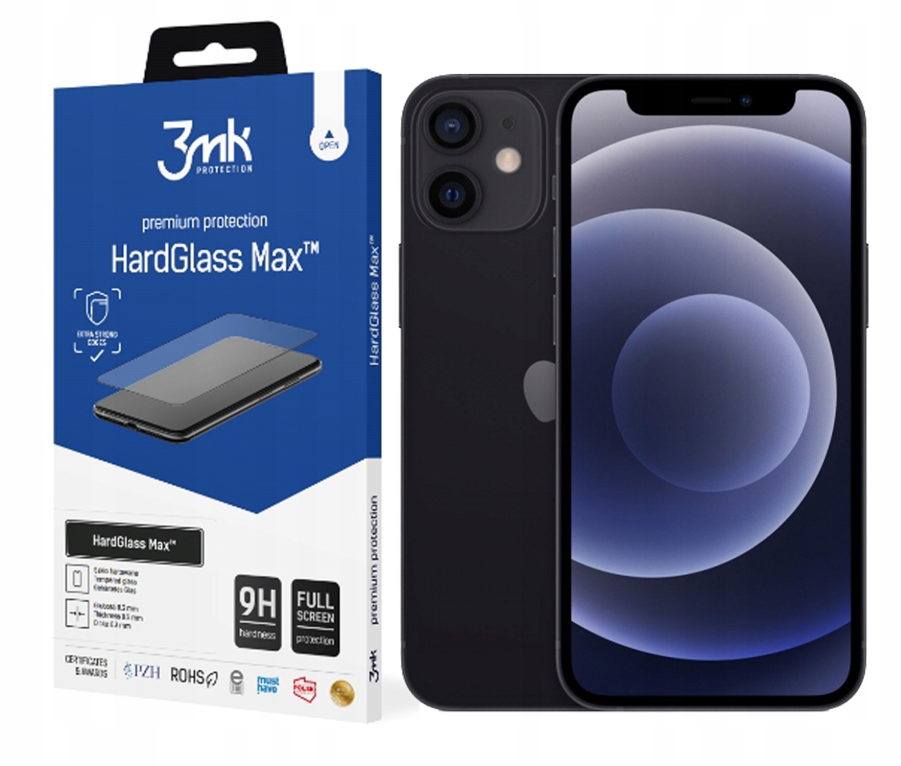 

Szkło Hartowane 3MK Hardglass do iPhone 12 Mini