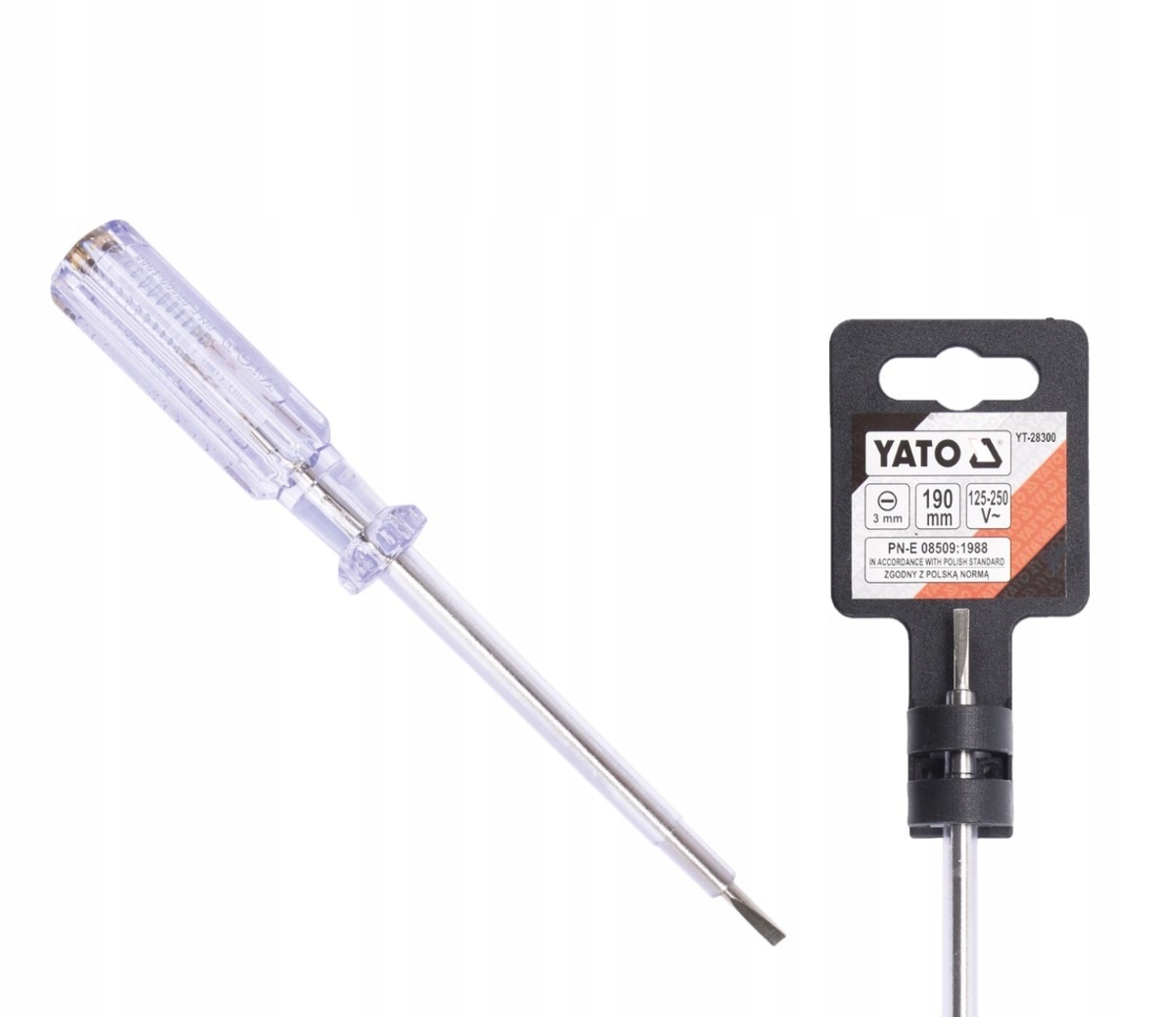 

Próbnik Napięcia Tester 250V 3x190MM Yato YT-28300