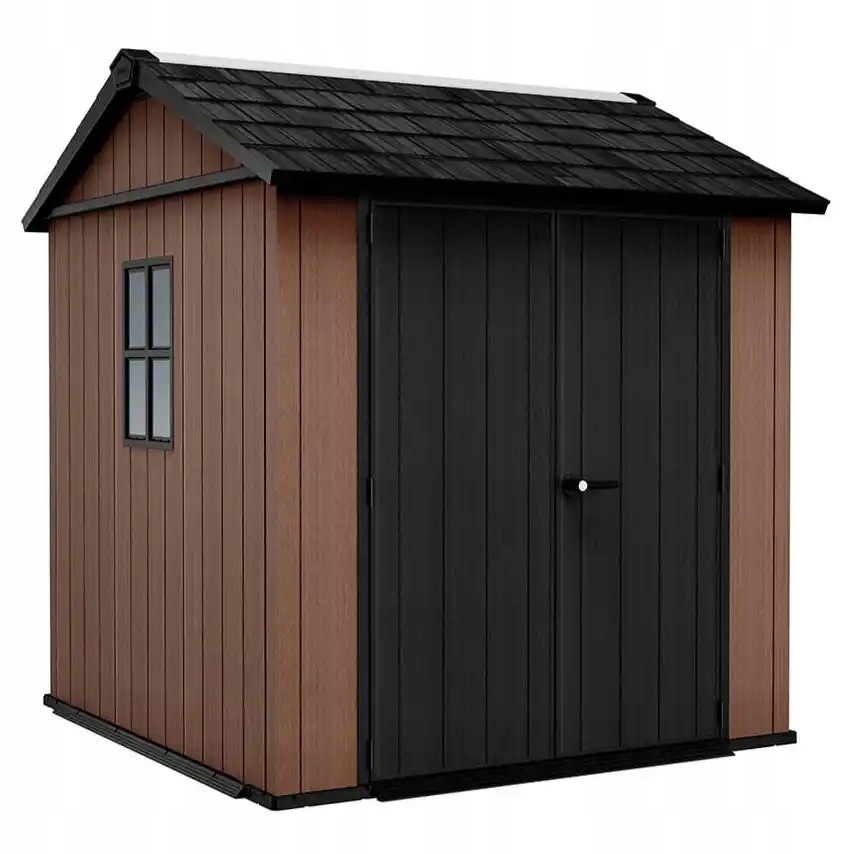 Domek narzędziowy Keter Newton Plus 775 7x7,5 230 x 223.8 x 246 cm brązowy