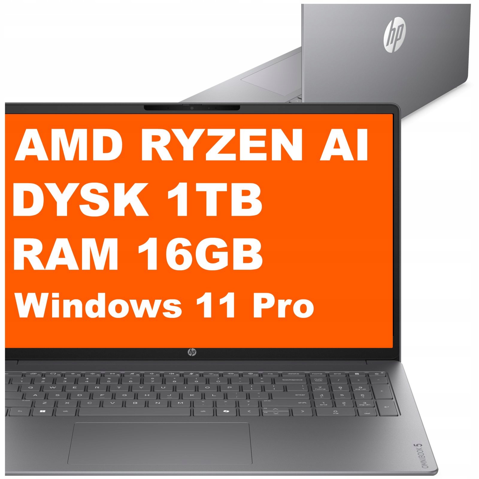 Laptop Hp OmniBook 5 Ngai 16-cg Ryzen Ai 16GB 1TB Radeon 840M 16" 2k W11Pro