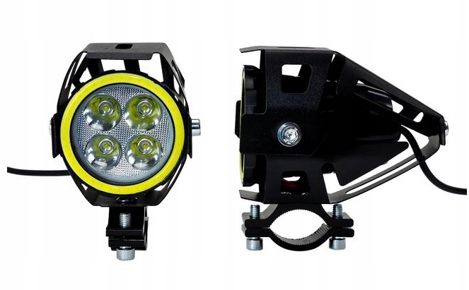 Halogeny z ringami Dual LED CREE U7D + włącznik Producent inny