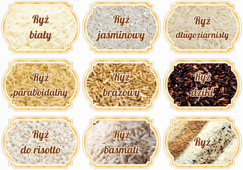 

Naklejki etykiety słoiki pojemniki kuchenne ryż J