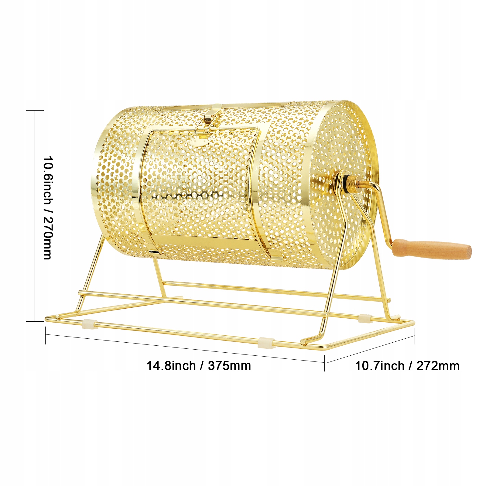 VEVOR Bęben Loteryjny Rozmiar 375x272x270MM Materiał Metaliczny 3,5LB Marka Vevor