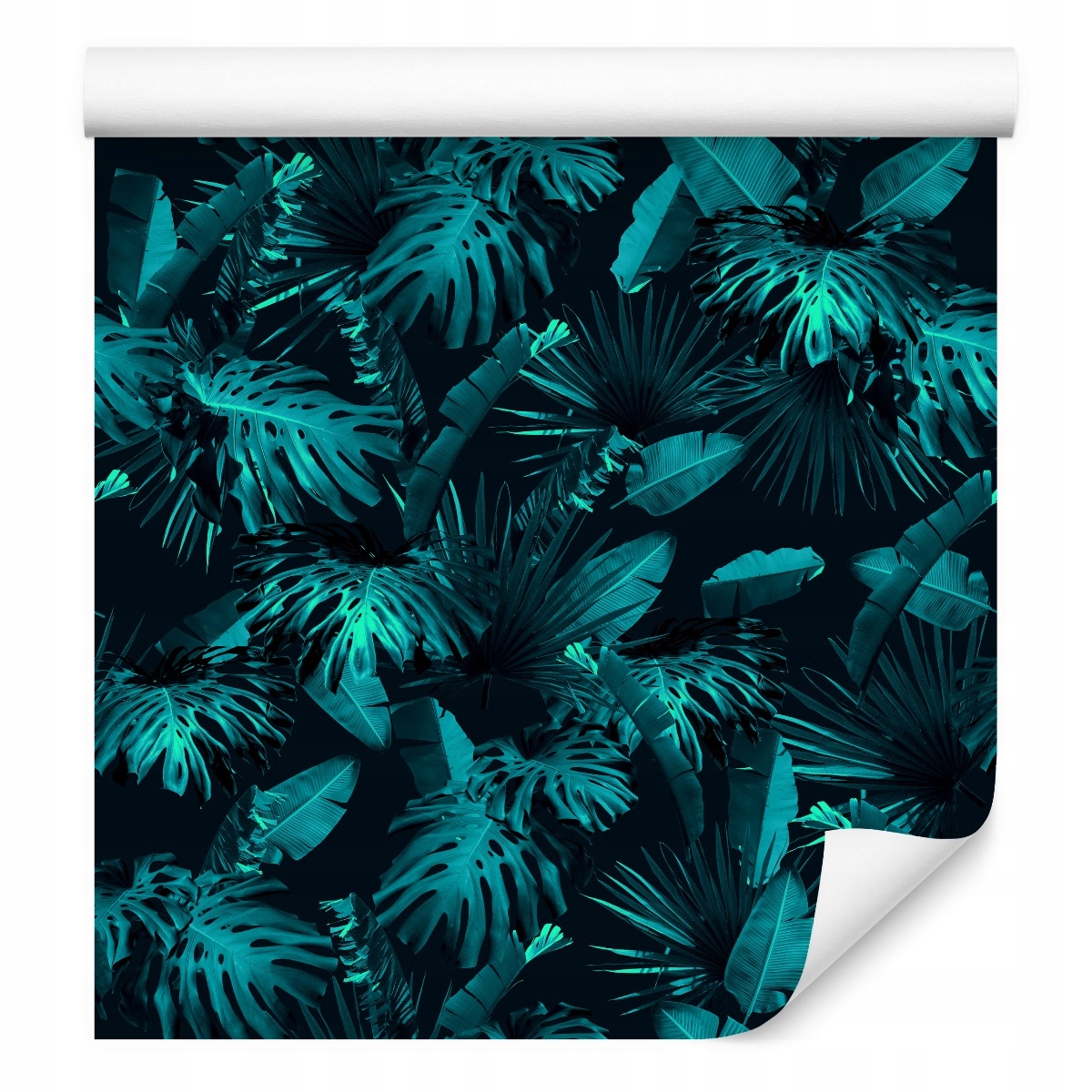 Tapeta do jídelny tropické listy monstera les