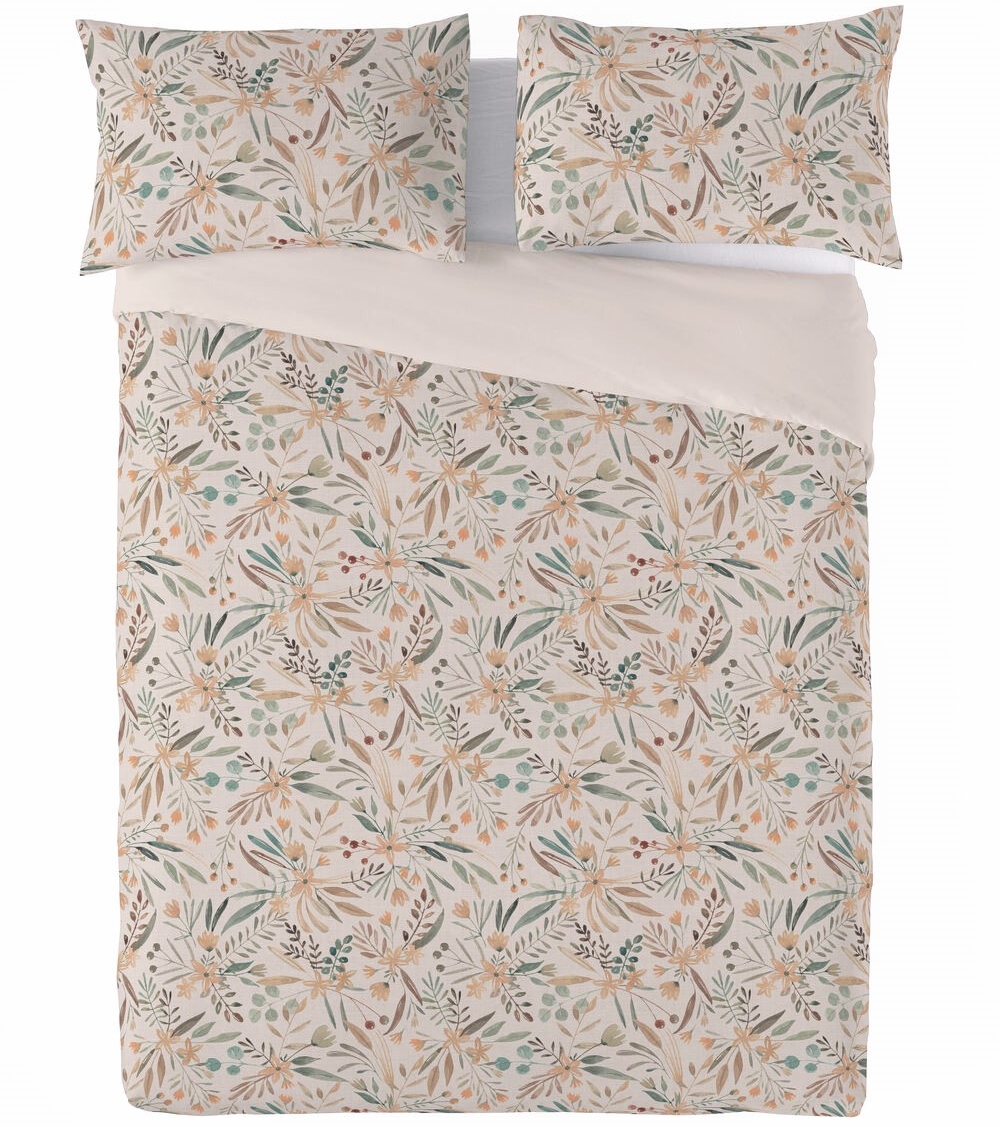 Posteľná Bielizeň ľanová 200x220 2 obliečky 70x80 Linen TM0166_06 kvety Matex