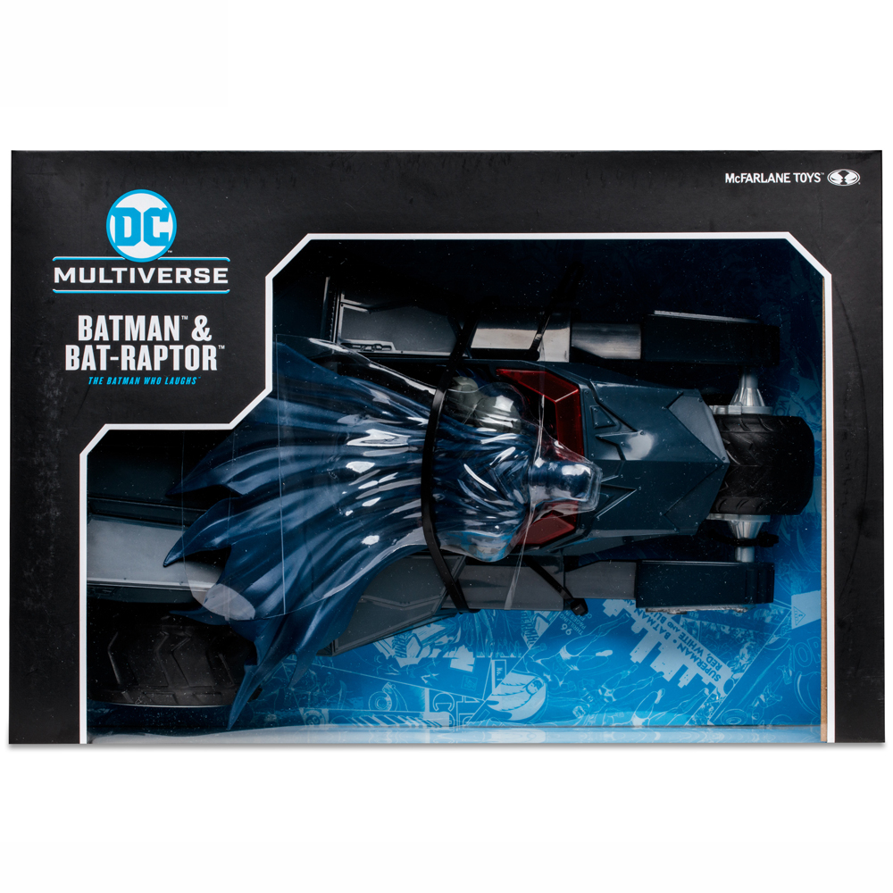 DC Multiverse Vehicle Bat-Raptor with Batman (Gold Label)