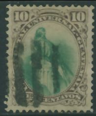 Guatemala 10 cts. - Godło Ptak