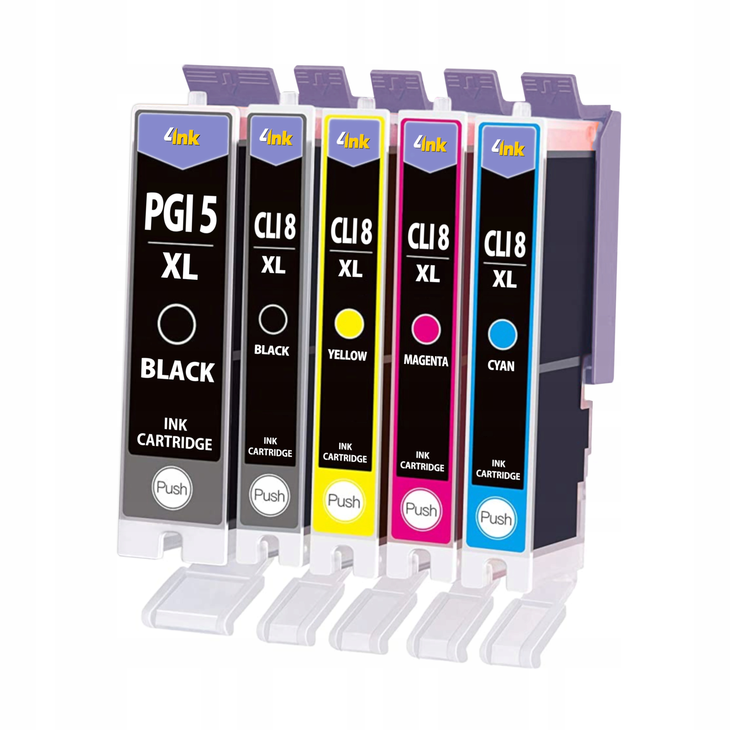 

5x Tusz Do Canon Pixma IP3300 IP4200 IP4300 MP520