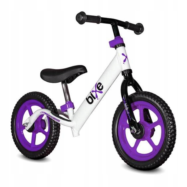 Rowerek biegowy Bixe 12" Ultra Lekki 2kg dla dzieci 2-5lat biały regulowany