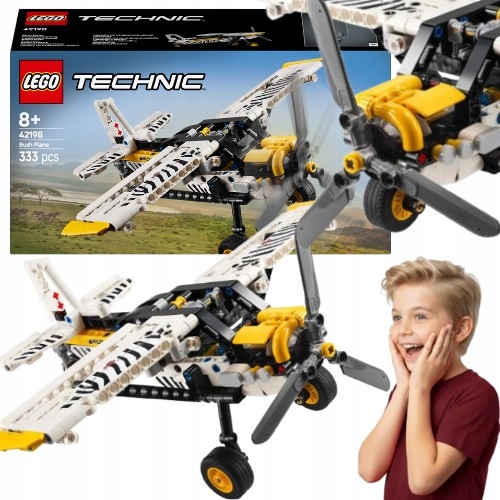 Samolot Klocki Lego Technic 42198 Kreatywna Zabawka Rozwój Zabawa