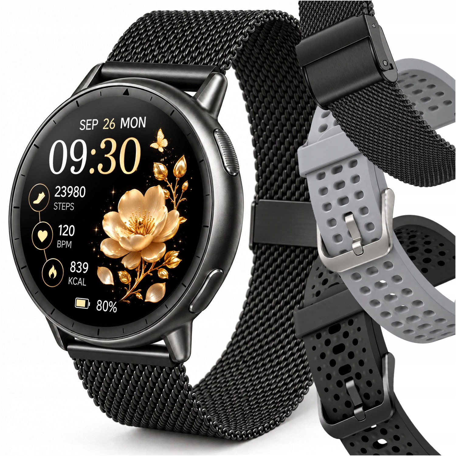 Chytré Hodinky Dámské Vodotěsné Hodinky Amoled Gps Sms Hovory Menu Pl Sport