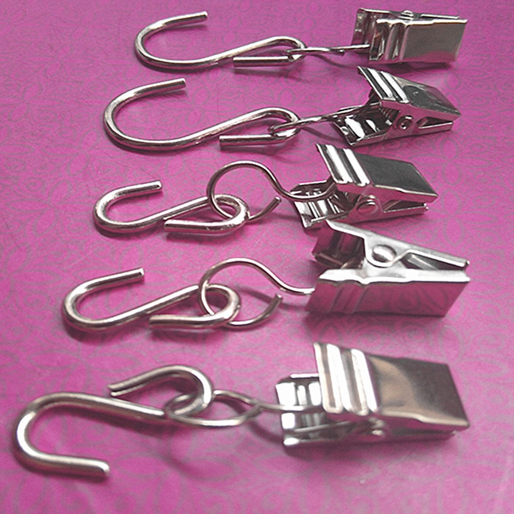 ZACISKI DO ZASŁON ZEWNĘTRZNE HACZYKI DO WIESZAKA 50 Marka bez marki