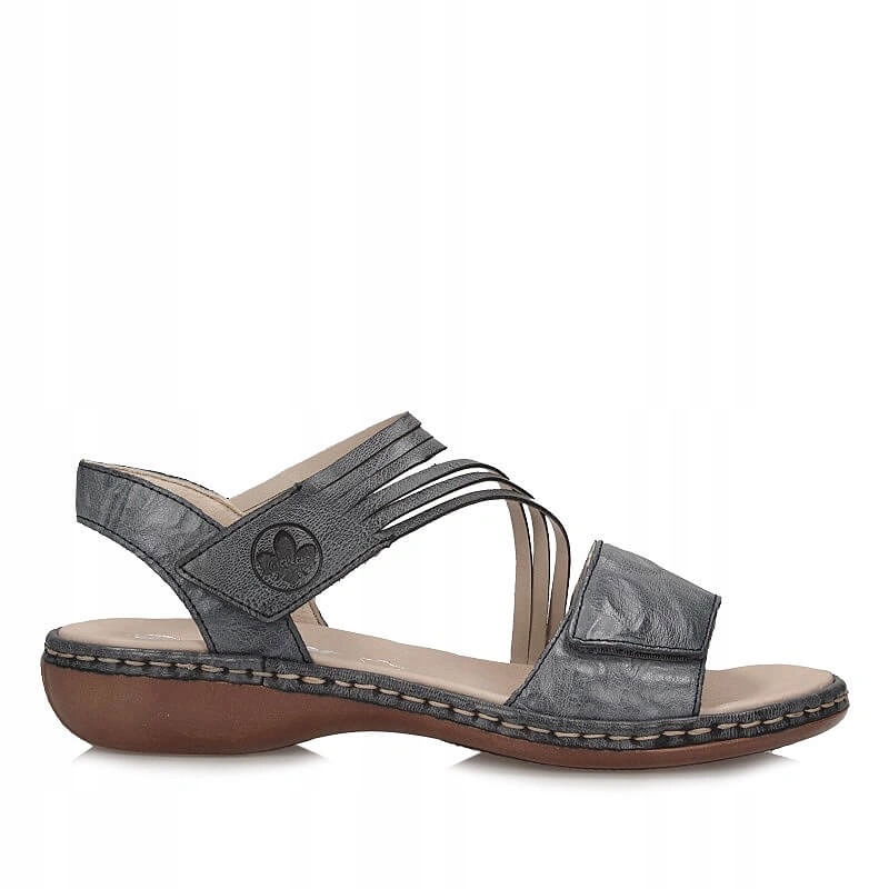 Dámské sandály Rieker 65964-12 modré, modré, na suchý zip