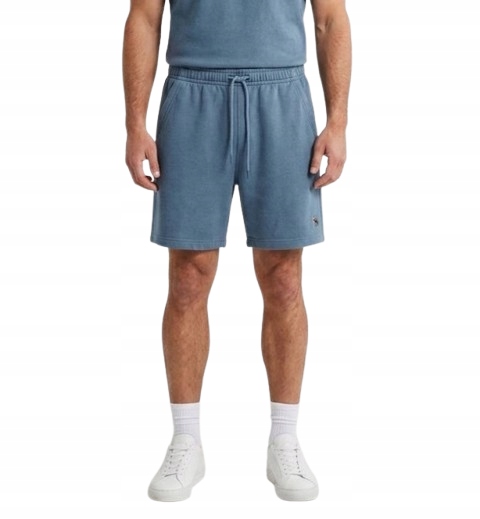 Kraťasy krátké Abercrombie & Fitch Hollister XXL teplákové šortky modré